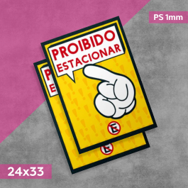 Placa de PS branca 1mm PS branco 1mm  4x0 cores  Corte Reto 